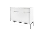 Kommode Stellare 104/83/39 Cm Mit 2 Schubladen 2 TüRen Weiß