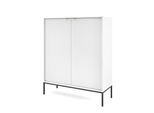 Highboard Stellare 104/125/39 Cm Mit 2 TüRen Weiß