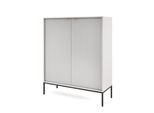 Highboard Stellare 104/125/39 Cm Mit 2 TüRen Grau