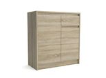 Kommode Astorre 75/82/35 Cm Mit 1 Schubladen 2 TüRen Sonoma Eiche