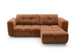 Ecksofa Arte 02 Orange Chenille Mit Schlaffunktion
