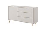 Sideboard Lantana 138/81/38 Cm Mit 3 Schubladen Und 1 TüRen Beige
