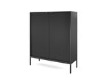 Highboard Stellare 104/125/39 Cm Mit 2 TüRen Schwarz