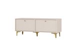 Lowboard Torino 120,6X40,8X48,5 Cm Mit 2 TüRen Beige