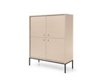 Highboard Mondo 104/125/39 Cm Mit 4 TüRen Beige