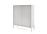 Highboard Stellare 104/125/39 Cm Mit 2 TüRen Grau