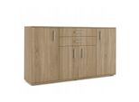 Sideboard Milano 173/103/43 Cm Mit 2 Schubladen 4 TüRen Sonoma Eiche