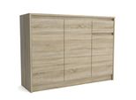 Kommode Astorre 113/82/33 Cm Mit 1 Schubladen 3 TüRen Sonoma Eiche