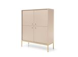 Highboard Mondo 104/125/39 Cm Mit 4 TüRen Beige