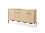 Sideboard Stellare 154X39X83 Cm Mit 3 Schubladen Und 3 TüRen Eichefarben
