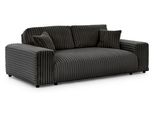 3-SITZER-SOFA Mollis Dunkelgrau PlüSchcord