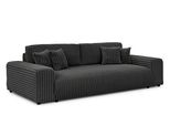 Bigsofa Mollis Dunkelgrau PlüSchcord Mit Schlaffunktion