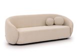 3-SITZER-SOFA Roundi Cremeweiß Bouclé