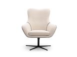 Sessel Sogno, Modern Polstersessel Loungesessel, Bucle-Stoff Beige
