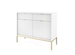 Kommode Stellare 104/83/39 Cm Mit 2 Schubladen 2 TüRen Weiß