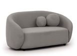 2-SITZER-SOFA Roundi Grau Bouclé