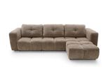 Ecksofa Arte 03 Braun Chenille Mit Schlaffunktion