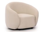 Sessel Roundi Cremeweiß Bouclé