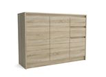 Kommode Astorre 113/82/35 Cm Mit 2 Schubladen 3 TüRen Sonoma Eiche