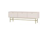 Lowboard Torino 180X40,8X62,5 Cm Mit 3 TüRen Beige