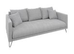 3-SITZER-SOFA Harmony Hellgrau Chenille
