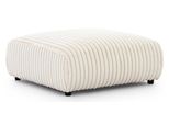 Hocker Mollis Hellbeige PlüSchcord