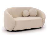 2-SITZER-SOFA Roundi Cremeweiß Bouclé