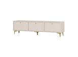 Lowboard Torino 180X40,8X48,5 Cm Mit 3 TüRen Beige
