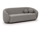 3-SITZER-SOFA Roundi Grau Bouclé