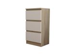 Kommode Allegra 40/72/33 Cm Mit 3 Schubladen Sonoma Eiche