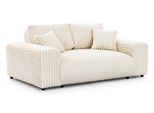 2-SITZER-SOFA Mollis Hellbeige PlüSchcord