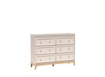 Kommode Cuneo 135,5/100/35Cm Mit 6 Schubladen TüRen Kaschmir