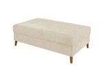 Hocker Sigurd Beige Chenille
