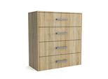 Kommode Scalini 75/82/33 Cm Mit 4 Schubladen Sonoma Eiche