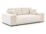 3-SITZER-SOFA Mollis Hellbeige PlüSchcord