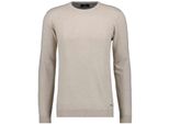 Rundhalspullover Ragman, Herren, Gr. 54, Beige (Beige, Melange, 820), Strick, 95% Baumwolle 5% Kaschmir, Rundhals, Pullover Rundhalspullover