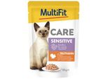 Multifit Care Sensitive PâTéE Pour Chat à La Dinde 48X85 G