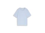 Tom Tailor Denim Damen Loose Fit T-Shirt, Blau, Uni, Gr. XS