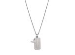 Kette Mit AnhäNger Emporio Armani "Schmuck Geschenk Edelstahl", Silber (Edelstahlfarben), Halsketten, Damen, Edelstahl, L: 53 B: 2,3Mm, B:2,3Mm