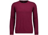 Rundhalspullover Ragman, Herren, Gr. 54, Portwein, 696, Strick, 95% Baumwolle 5% Kaschmir, Rundhals, Pullover Rundhalspullover