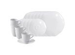 Geschirr-Set Villeroy & Boch "Kaffeeservice Pura 18Er Set Weiß", Weiß, 18, Porzellan, Geschirr-Sets, Geschirr-Set, SpüLmaschinenfest, Mikrowellensicher