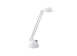 Brilliant Lampe Katrina LED Tischleuchte Weiß 1X 5.7W LED Integriert (Smd), (600Lm, 2700K) Mit Kippschalter / Kopf Schwenkbar