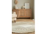 Wollteppich Hoch-Tief Natur Ø160 Cm - Leven Kadima Design