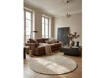 Wollteppich Geometrisch Natur Ø160 Cm - Leven Kadima Design