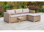 Loungegarnitur Veneto Eckbank Naturfarben