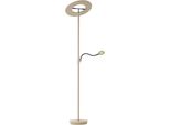 LED Stehlampe "Monza X", Beige (Sand), 2, Ø 42Cm H: 180Cm, 1 Stk.,Mit Lesearm, Hell HÖLlisch Gutes Licht, Leuchten, Tastdimmer, LED Stehlampe