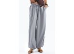 Weite Gewebte Hose Mit Kordelzugbund