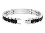 Gliederarmband Adelia´S "Unisex Armband – Gliederarmband Aus Edelstahl 21 Cm", Schwarz, ArmbäNder, Damen, 21Cm, Edelstahl, Gliederarmband, Ideal Als Geschenk FüR Besondere AnläSse