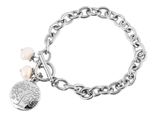 KettenanhäNger Adelia´s "AnhäNger – LebensbaumanhäNger Aus Edelstahl Mit Perle", Silber, SchmuckanhäNger, Damen, Edelstahl, KettenanhäNger, Ideal Als Geschenk FüR Besondere AnläSse