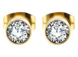 Paar OhrhäNger Adelia´S "Damen Ohrringe – Ohrstecker Aus Edelstahl Mit Zirkonia", Damen, Gr. Damen, Edelstahl, Gold, Ohrringe, Ideal Als Geschenk FüR Besondere AnläSse